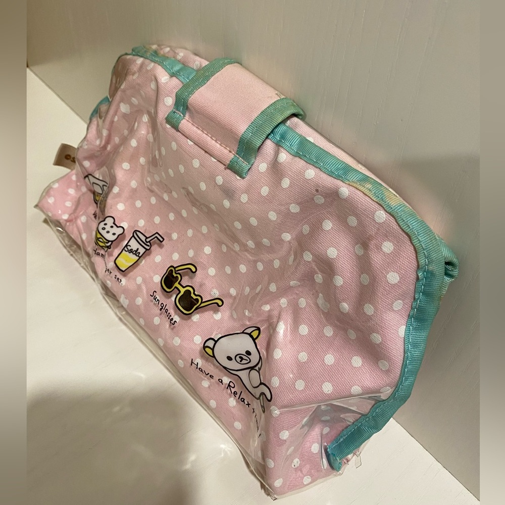 Rilakkuma Cosmetic Travel Bag Pink from Japan